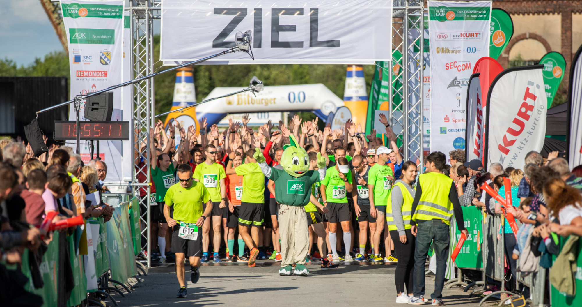 am 13.06.2019 . Foto: Thomas Nowaczyk AOK Firmenlauf 2019 Oer-Erkenschwick