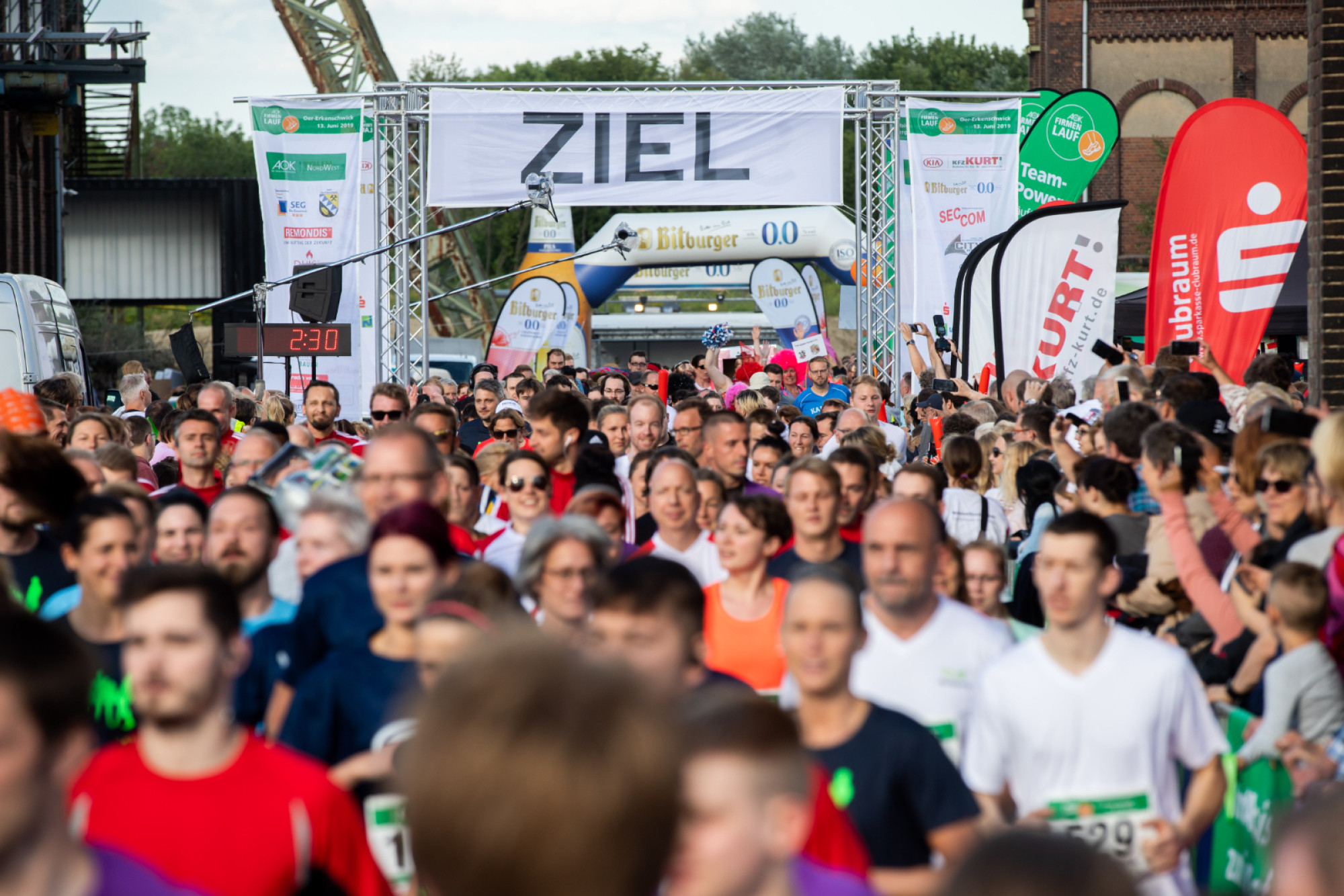 am 13.06.2019 . Foto: Thomas Nowaczyk AOK Firmenlauf 2019 Oer-Erkenschwick